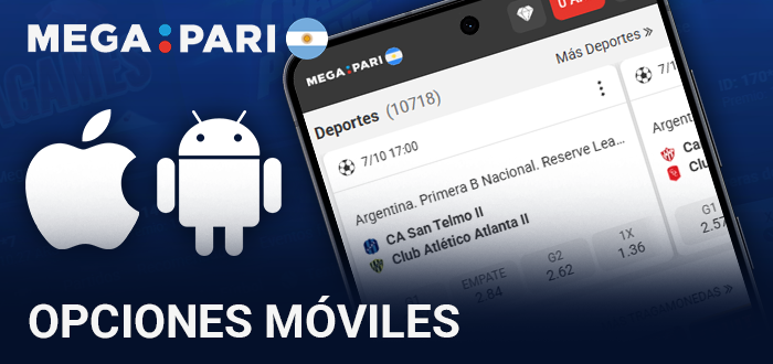 Aplicación móvil y versión web para celulares en Megapari