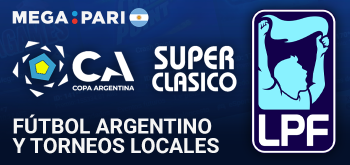 Apuestas en fútbol argentino y ligas locales en Megapari